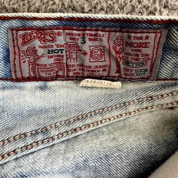 Vintage Levis 501 Jeans Womens 28 x 31 Acid Wash 80s Button Fly High Waist - Picture 5 of 16